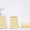 JUEGO BAÑO 3 PZS OCRE