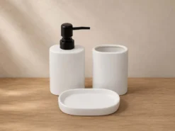 JUEGO DE BAÑO 3 PCS BLANCO