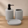 JUEGO DE BAÑO 3 PCS GRIS