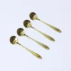 JUEGO DE 4 CUCHARAS CAFE FLOR