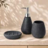 JUEGO DE 3 PIEZAS DE BAÑO CERAMICA NEGRO