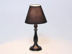LAMPARA METAL NEGRO Ø20X40XØ11CM