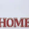 LETRA MADERA HOME ROJA LUZ 42X5X11CM