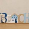 LETRAS DECORATIVAS MARINAS BEACH B 30X5X10