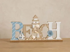LETRAS DECORATIVAS MARINAS BEACH A 30X5X10