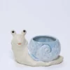 MACETA CARACOL AZUL 17CM