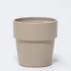 MACETA CERAMICA BEIGE Ø13X13CM