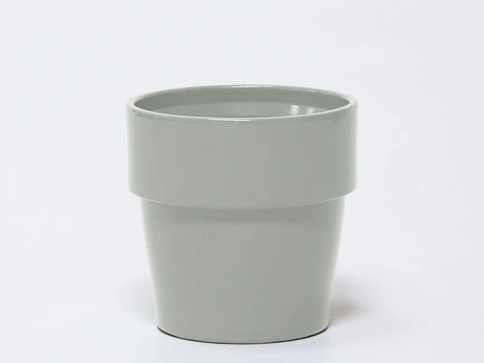 MACETA CERAMICA GRIS CL Ø13X13CM