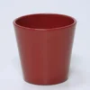 MACETA CERAMICA ROJA 16CM