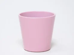 MACETA CERAMICA ROSA Ø16X17CM