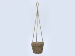 MACETA COLGANTE ESPARTO CONICA 15CM