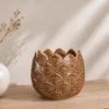 MACETA FLORES DOLOMITE 10CM MARRON