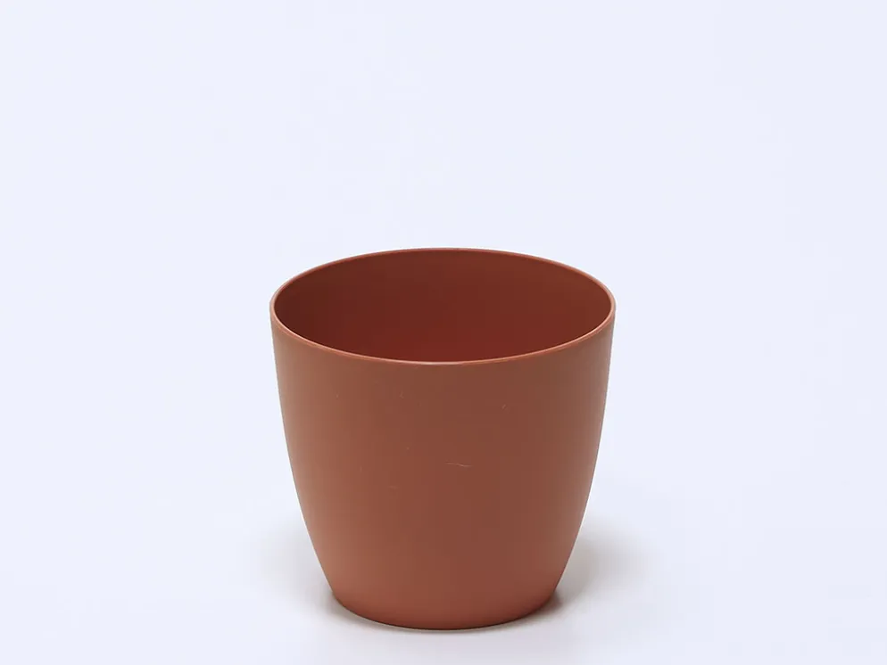 MACETA PLASTICO TEJA PEQUEÑA Ø12CM