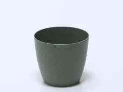 MACETA PLASTICO VERDE MEDIANA Ø15CM