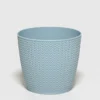 MACETA PVC ESPIGA AZUL Ø15X13CM
