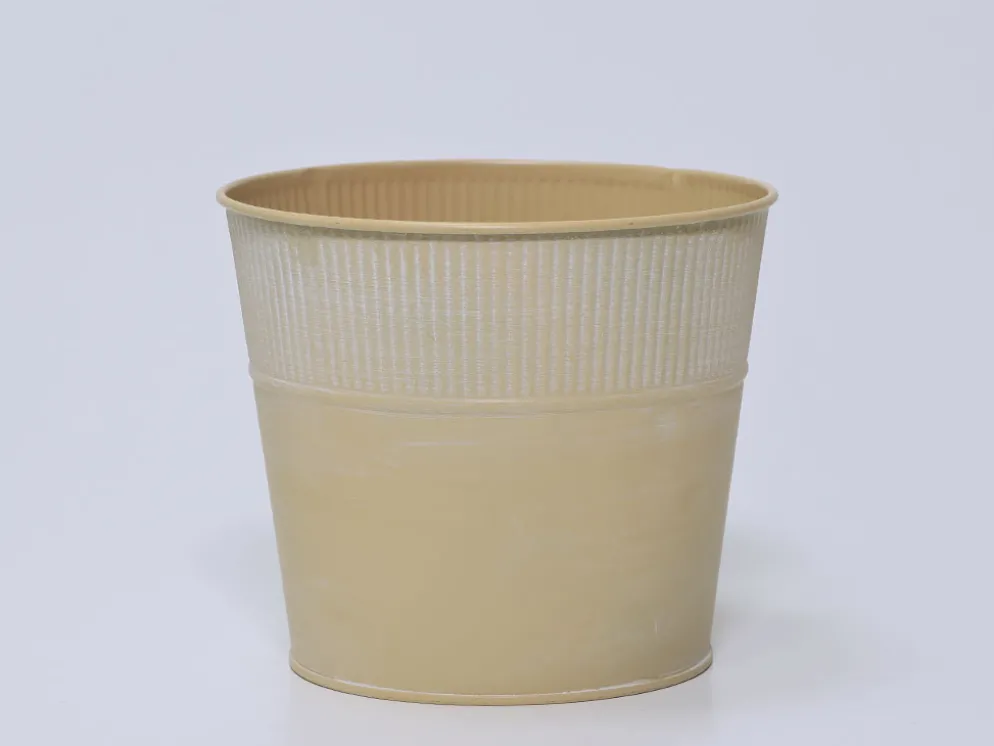 MACETA RIBBER BEIGE