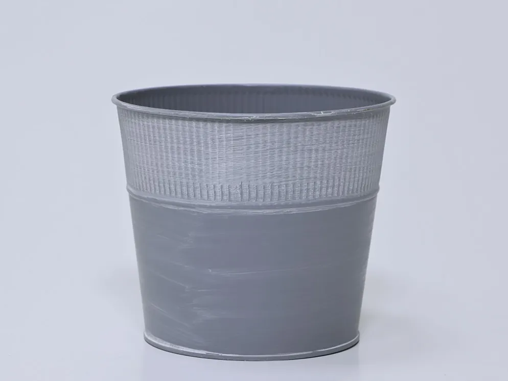 MACETA RIBBER GRIS