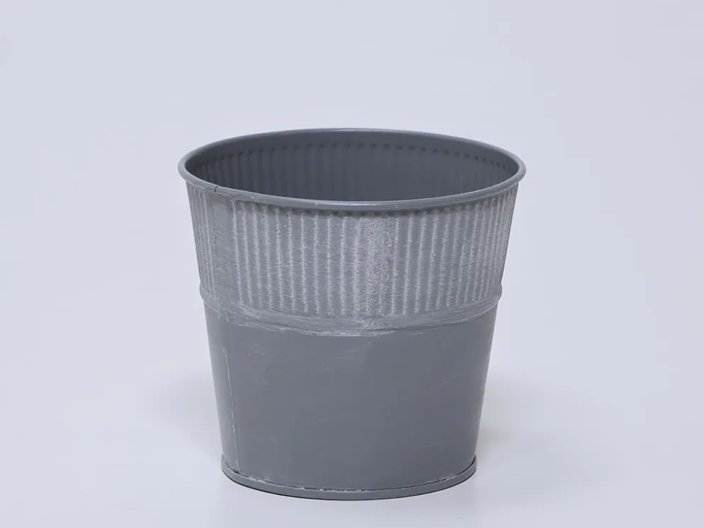 MACETA RIBBER GRIS
