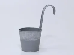 MACETA RIBBER SOPORTE GRIS