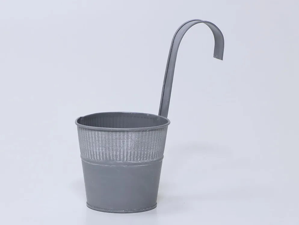 MACETA RIBBER SOPORTE GRIS