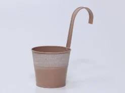 MACETA RIBBER SOPORTE MARRON