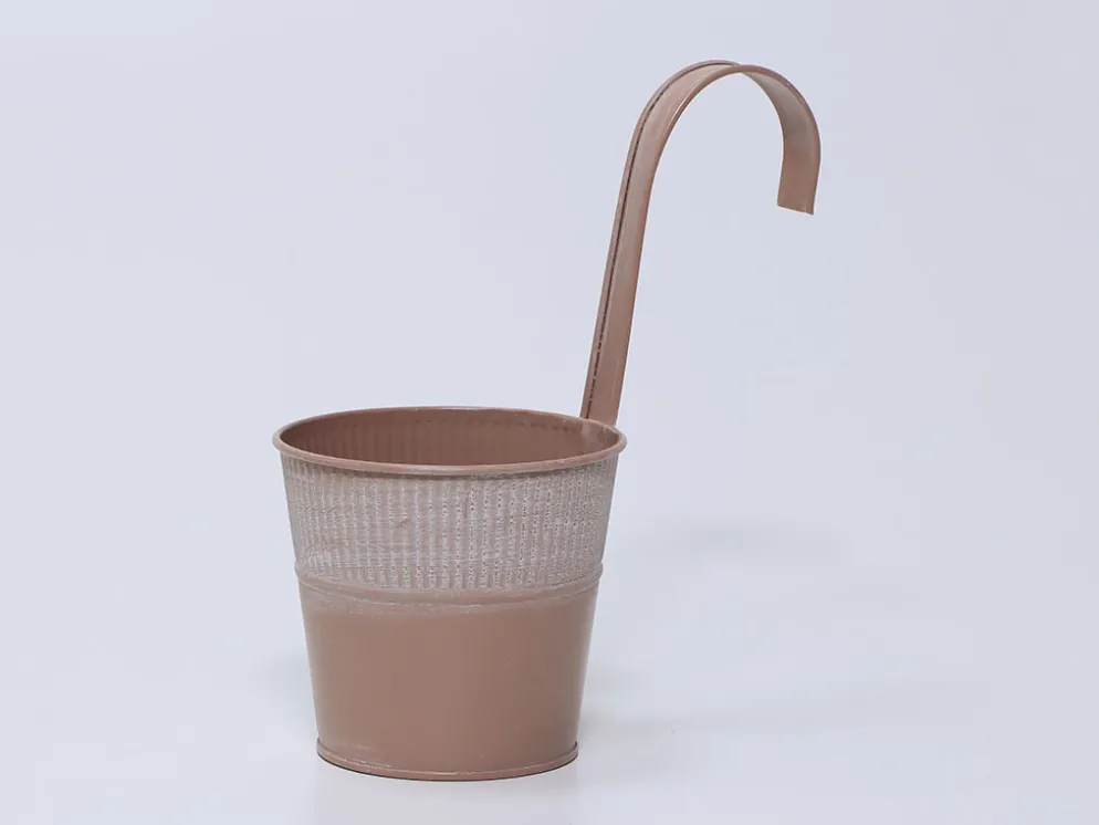 MACETA RIBBER SOPORTE MARRON