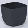 MACETA SQUARE ANTRACITA 20X20X13CM