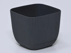 MACETA SQUARE ANTRACITA 20X20X13CM
