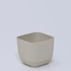 MACETA SQUARE BEIGE 8X8X7CM