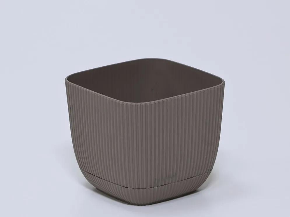 MACETA SQUARE MARRON 11X11X9CM