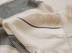 MANTA CROMA GRIS 130X170 100%ALGODON
