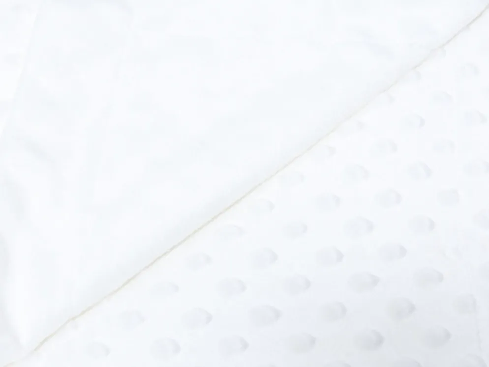 MANTA INFANTIL 80X110 TOPOS BLANCO