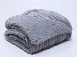 MANTA NAT CIRCON 130X160 GRIS