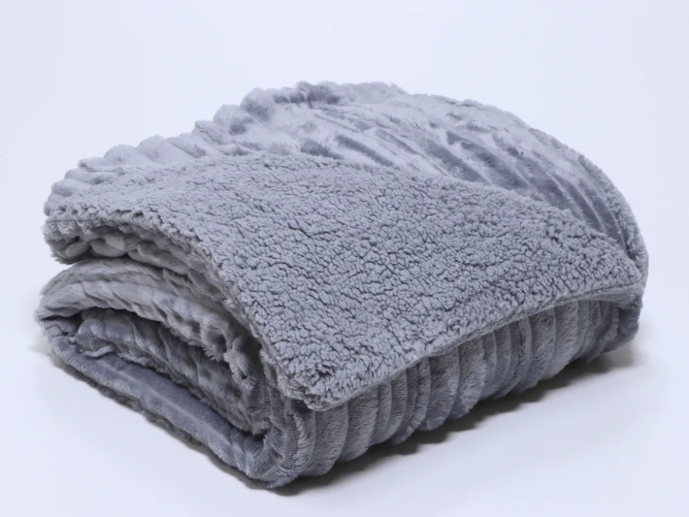 MANTA NAT CIRCON 130X160 GRIS