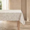 MANTEL CARACOLAS 145X250CM CRUDO/TOPO