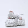 MANTITA CON PELUCHE ELEFANTE