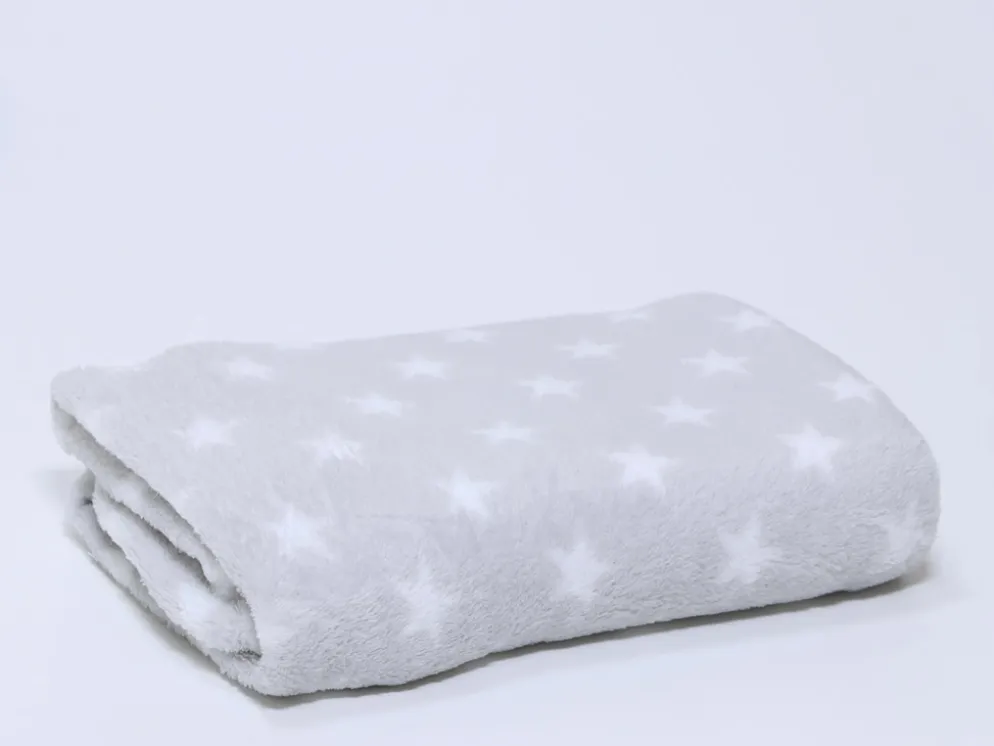 MANTITA ESTRELLAS PLATA INFANTIL