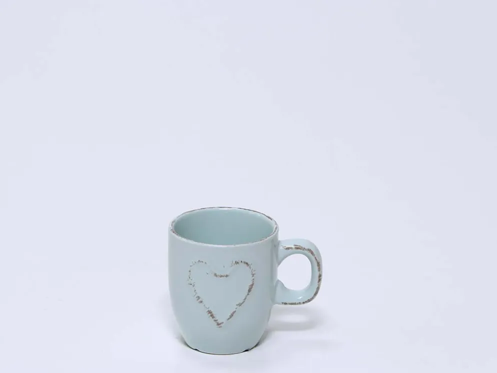 MUG CORAZON 150ML AZUL