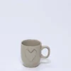 MUG CORAZON 150ML BEIGE