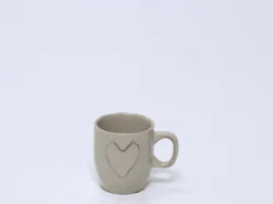 MUG CORAZON 150ML BEIGE