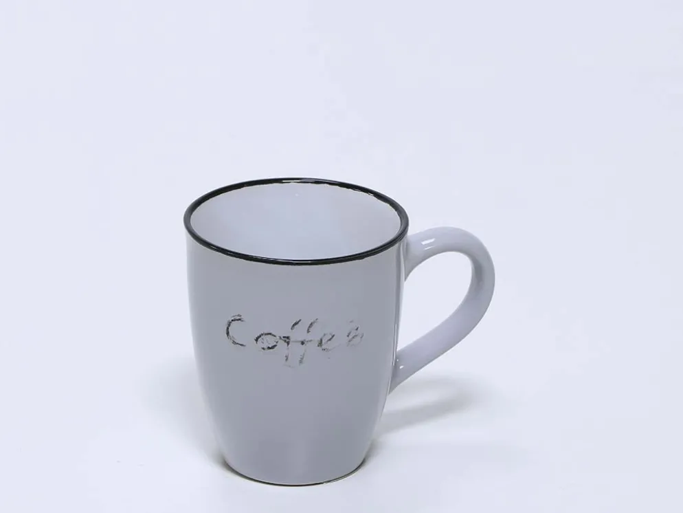 MUG GRES COFFEE 350ML GRIS