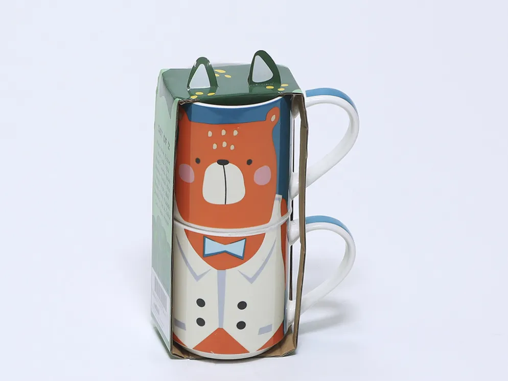 MUG REGALO 2 PIEZAS INFANTIL PERRO