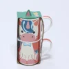 MUG REGALO 2 PIEZAS INFANTIL UNICORNIO