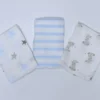 MUSELINAS 100% BAMBU AZUL 3PZS ELEFANTE