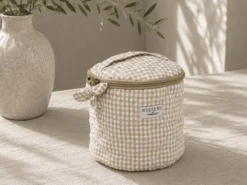NECESER VICHY BEIGE REDONDO