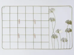 ORGANIZADOR PARED METAL 4 PINZAS 56X35CM
