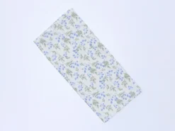 PAÑO FLORES AZUL VERDE 48X70