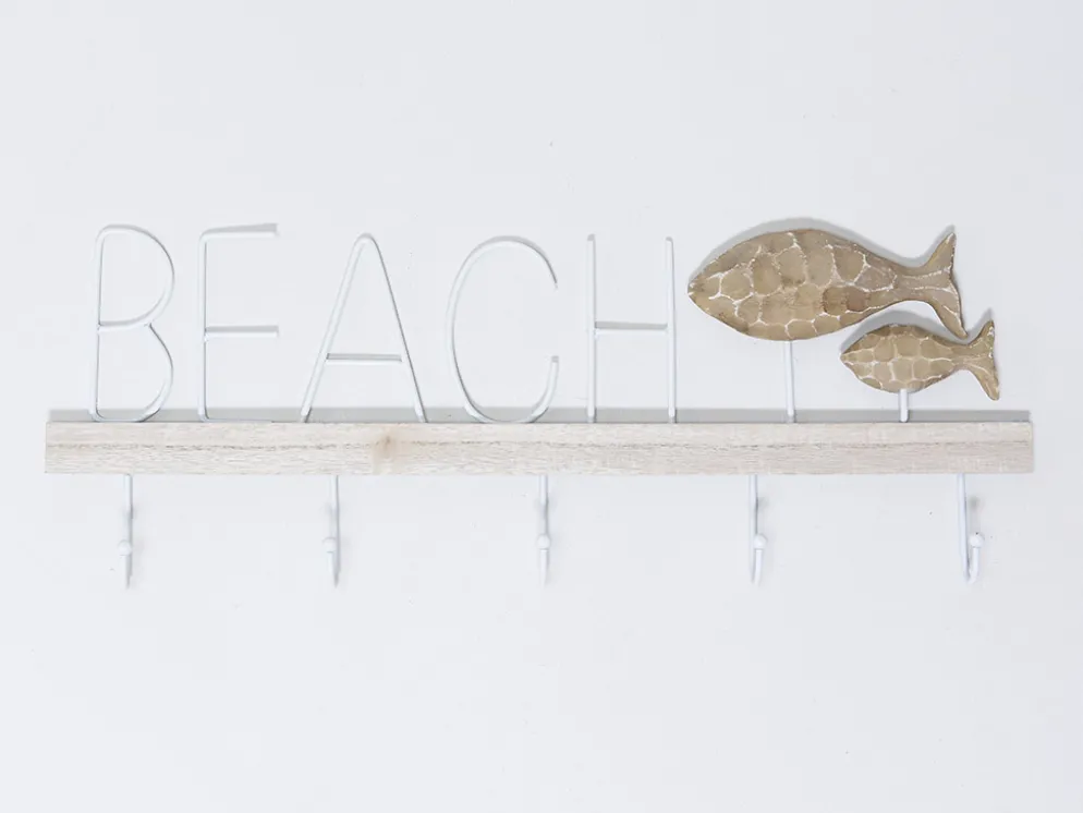 PERCHERO PARED BEACH 5G 52X20CM