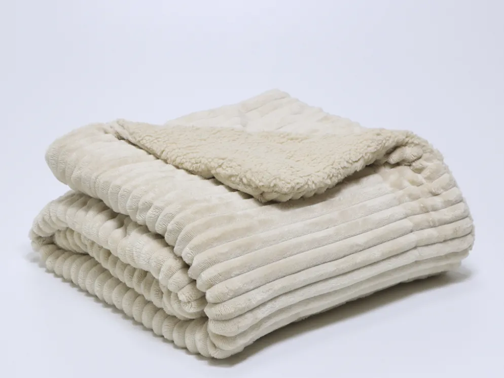PLAID VELETA CRUDO 130X160CM