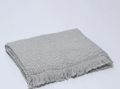 PLAID WAFFLE 130X200CM GRIS